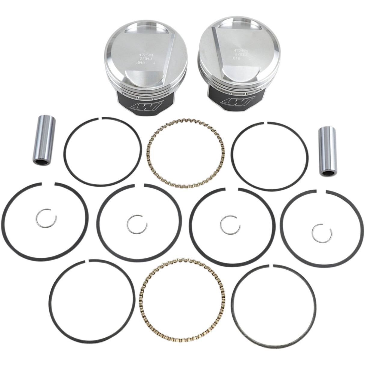 WISECO K1669 K1669 High-Performance Piston Kit Piston Kit - +0.040" - Evolution Big Twin 1340 cc