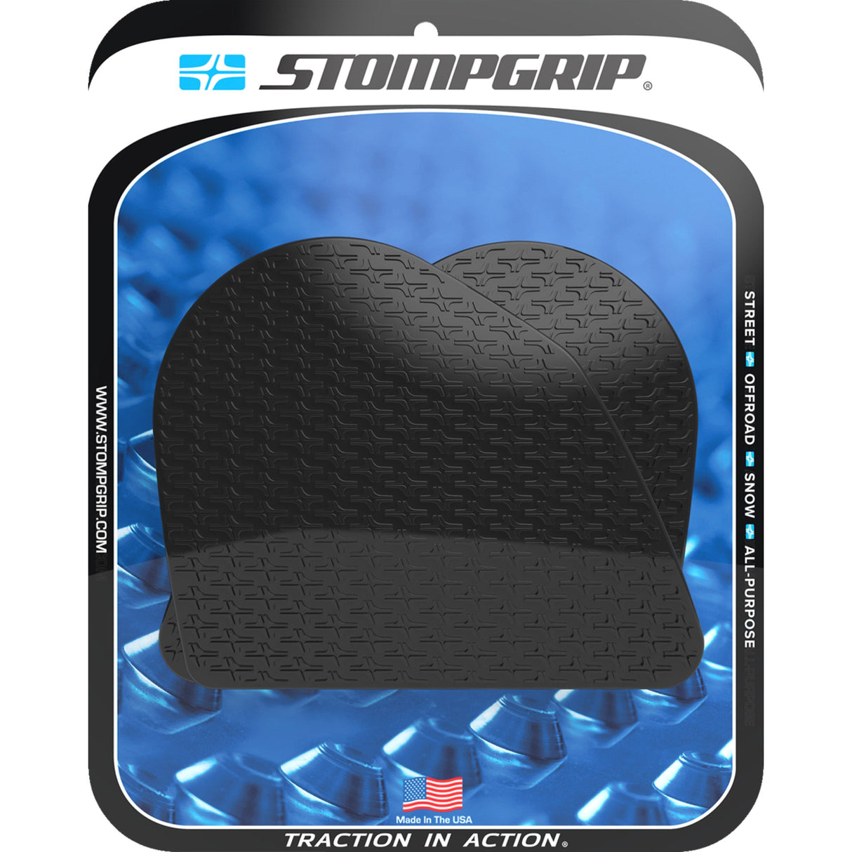 STOMPGRIP 4320-2682 55-14-0198B Icon Profile Traction Pad Tank Grips Traction Pad Tank Grips - Icon - Black - DesertX