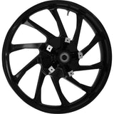 Coastal Moto Hurricane Precision Cast 3D Wheel Hurricane 3D Front Dual Disc With ABS Black 21x3.5 - 3D-HUR213SB-ABST For Harley Touring 2008-2026