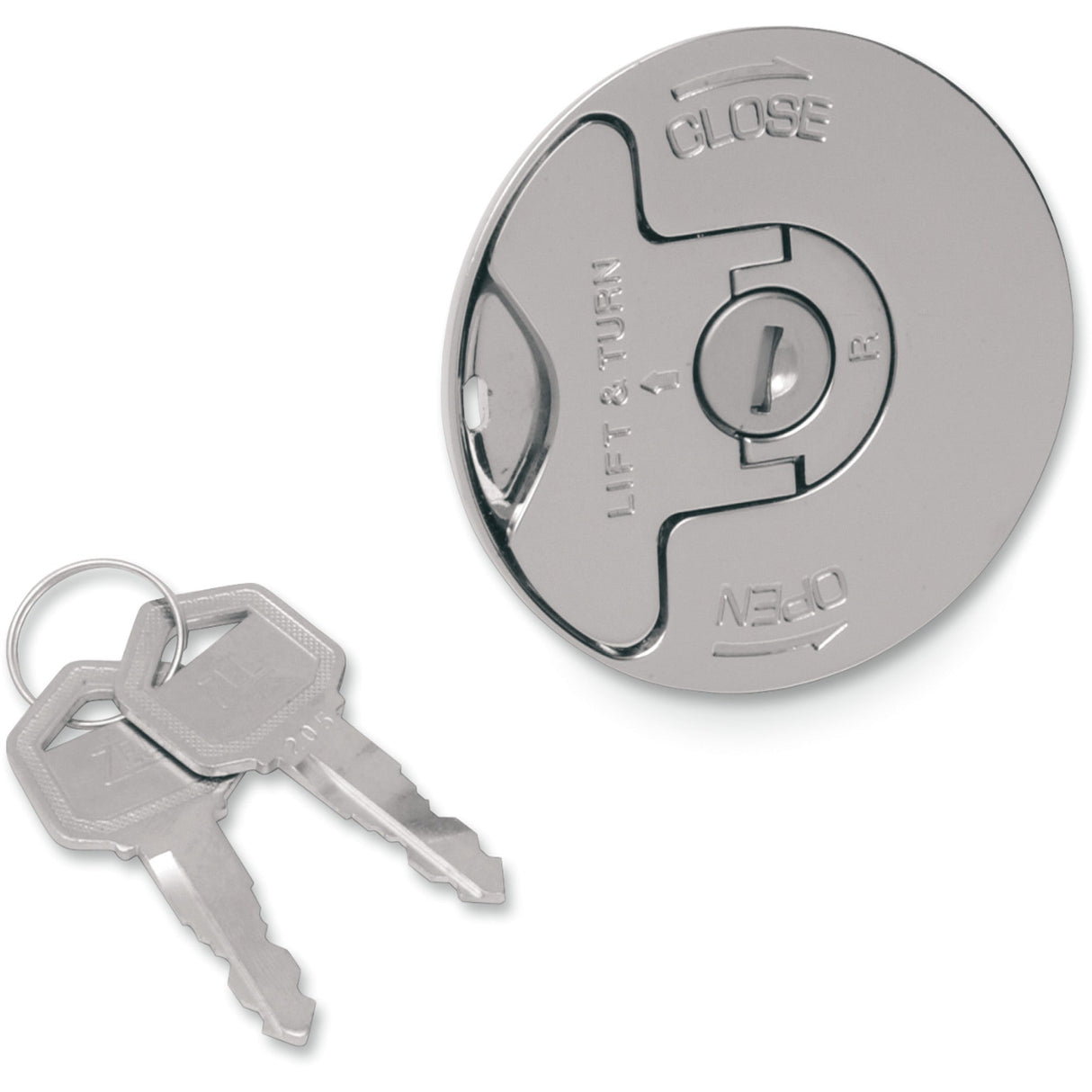 DRAG SPECIALTIES DS-390069 Flush-Mount Locking Gas Cap Locking Gas Cap - Vented - Flush-Mount