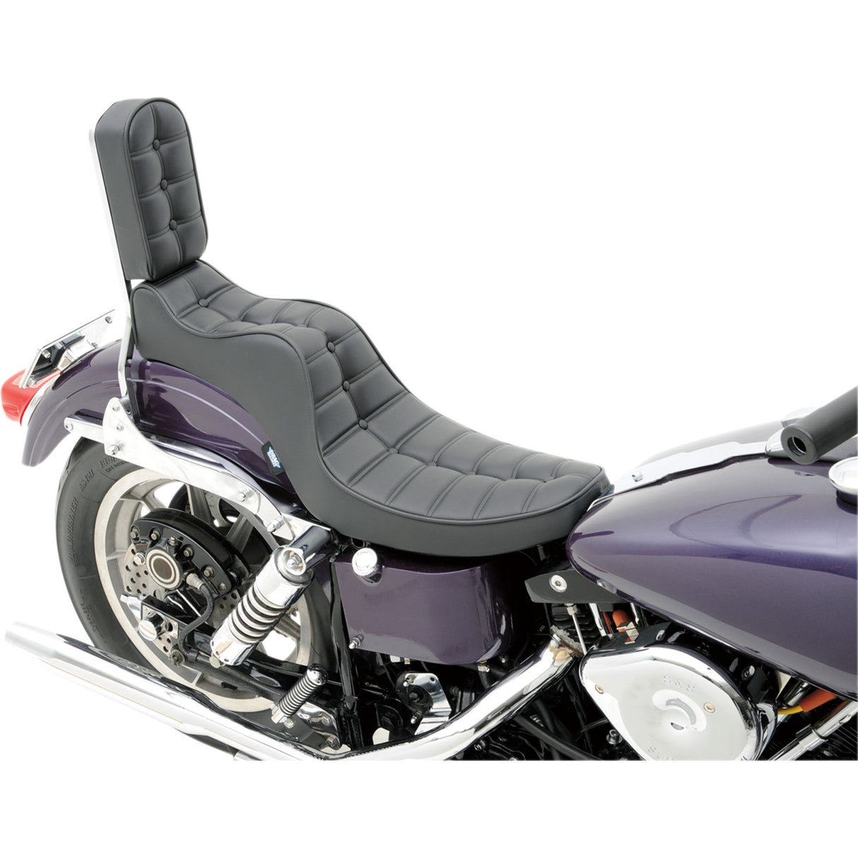 Drag Specialties Mini King And Queen Seat - 0805-0093 For Harley Motorcycles 1958-1984
