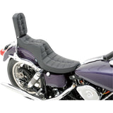 Drag Specialties Mini King And Queen Seat - 0805-0093 For Harley Motorcycles 1958-1984
