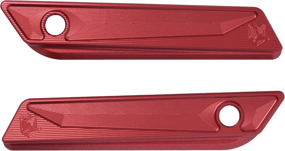 Kens Factory NL Saddle BAG Hinge Cover RED CVO `23 HX Roadglide 24 - KFL-31R For Harley Touring 2023-2026