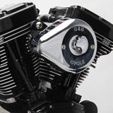 S&S Cycle Stealth Air Cleaner Kit W Chrome Mini Teardrop Cover - 170-0437 For Harley Motorcycles 2008-2017