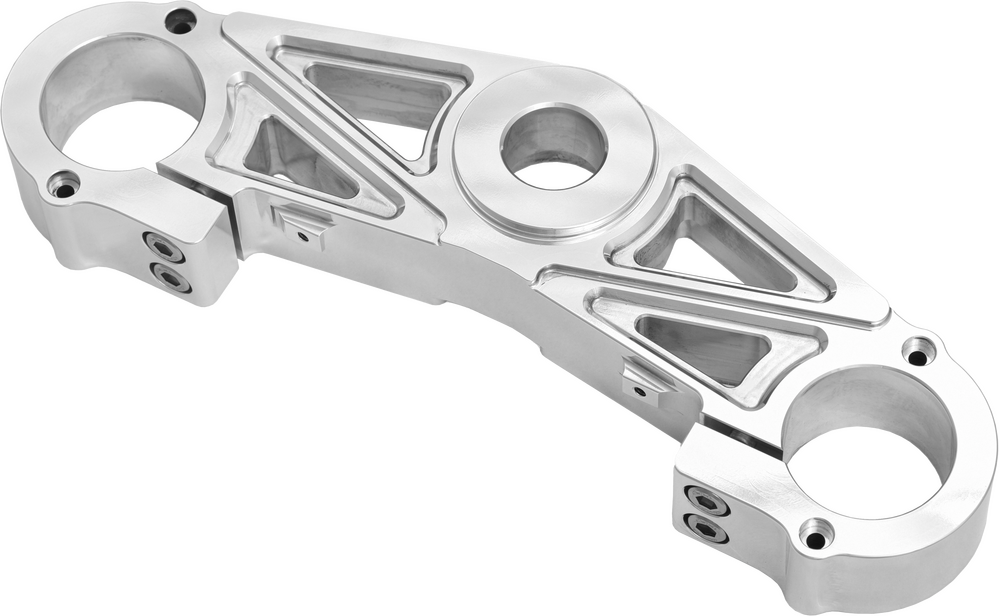 Kens Factory NL Lower Tree Polished Use With 563-03081 FLT ` - KFT-02P For Harley Touring 2014-2022