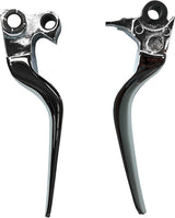 Harddrive 053324 LSR Lever SET Chrome BIG Twin With Cable Clutch For Harley Motorcycles 1996-2006