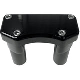 DRAG SPECIALTIES 0602-0587 Handlebar Riser & Top Clamp Kit 3" - buffalo - black