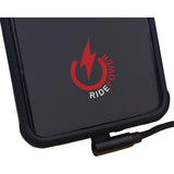 RIDEPOWER 3807-0709 RP90DGUSBUSBC18 18" 90° Male USB to 90° Male USB-C Phone Charging Cable 90° Male USB to 90° Male USB-C Cable - Phone - Charger - 18" - Black