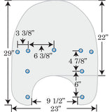 MEMPHIS SHADES 2310-0010 MEP6120 Road King Replacement Plastic - 15" - Clear