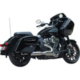 S&S Cycle 2-Into-1 Qualifier Exhaust System Race Only Brushed Stainless Steel - 550-1082 For Indian Challenger 2020-2023