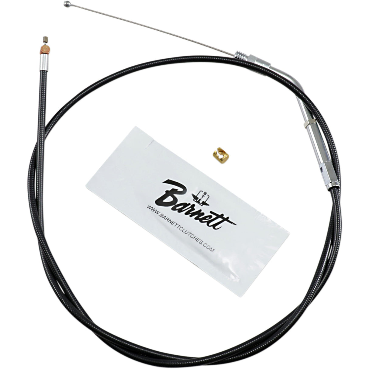Barnett Black Vinyl Throttle Idle Cable +6" Size 38" Length - 101-30-30005-06 For Harley Sportster 1988-1995