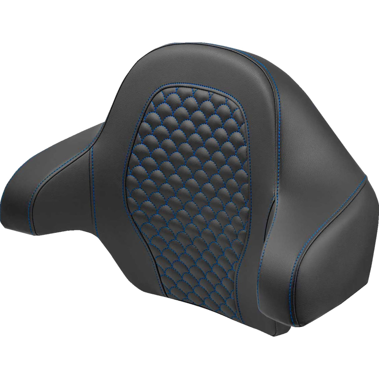 Saddlemen Dragon Scale Tour Pak Backrest Pad Blue Stitch - 814-07-15501