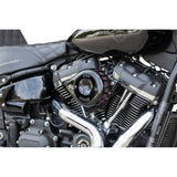 S&S Cycle Mini Teardrop Stealth Air Cleaner Kit Gloss Black - 170-0436C For Harley Motorcycles 2017-2024