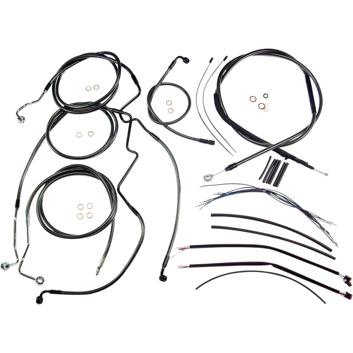 Magnum Shielding Cable Kit - 487482 For Harley Road King 2014-2015