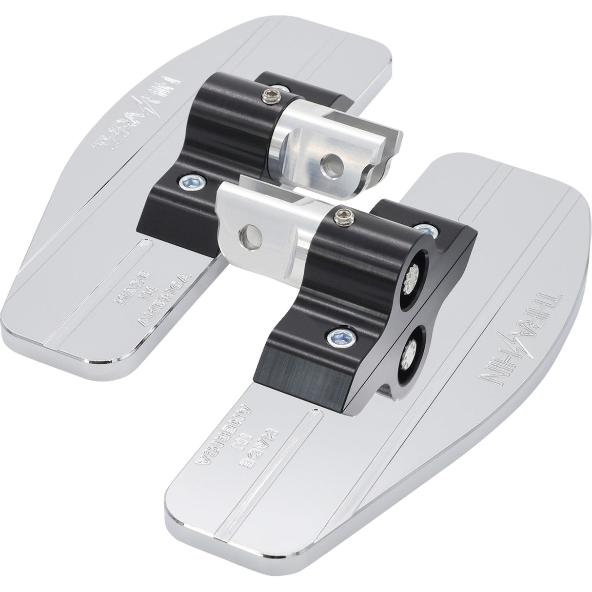Thrashin Supply CO. Mini Floorboards Chrome - TSC-2030-3 For Harley Softail 2018-2025