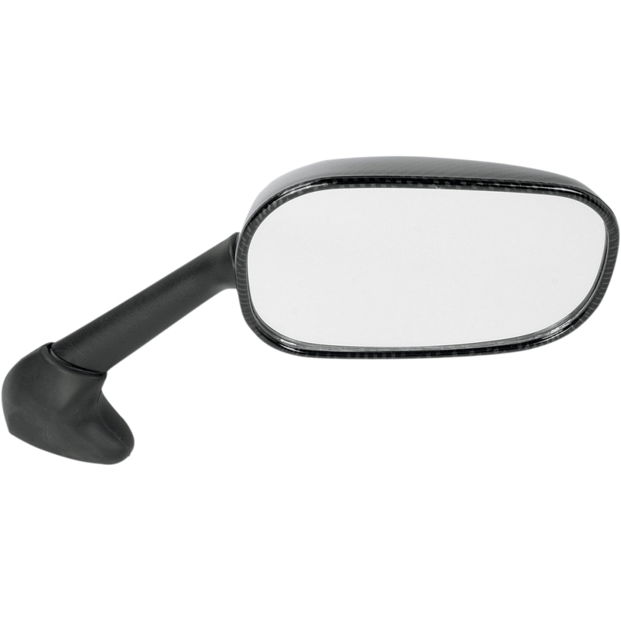 EMGO 0640-0185 20-80553 Carbon Fiber Mirror Mirror - Side View - Black/Carbon Fiber - Rectangle - Right - Yamaha