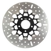 Ebc V-Twin Street Rotor Floating Chrome Black - RSD019BLK For Harley Sportster 1987-1999