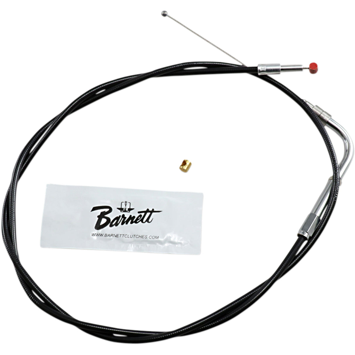 Barnett Black Vinyl Throttle Idle Cable +3" Size 42" Length - 101-30-30016-03 For Harley Touring 2002-2007