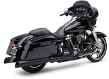 Cobra 4.5" Uppercut Slip-ON Black - 6289RB For Harley Touring 2017-2026