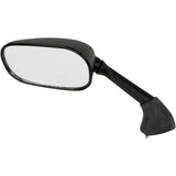 EMGO 0640-0512 20-37442 OEM-Style Replacement Mirror Mirror - Side View - Rectangle - Black - Left