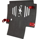 THRASHIN SUPPLY CO. 0506-2533 TSC-3035-2 Forged Carbon Fiber Skid Plate Skid Plate - Carbon Fiber/Forged - With Red Brackets - FLHX/FLTRX