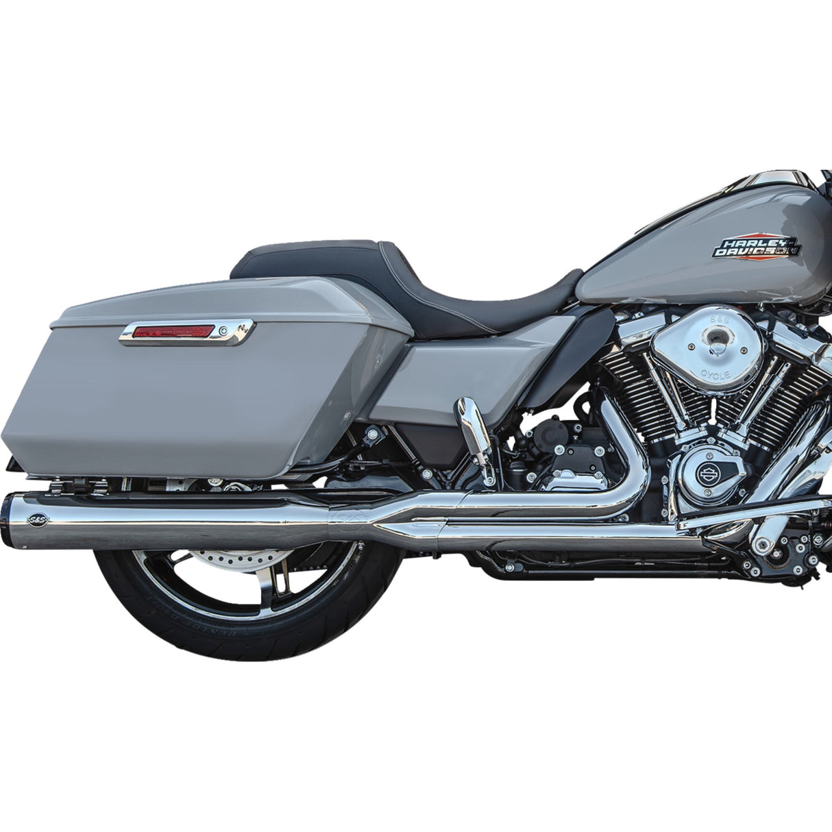 S&S CYCLE 1800-2758 550-1168 2-into-1 GNX Exhaust System race only - chrome - touring