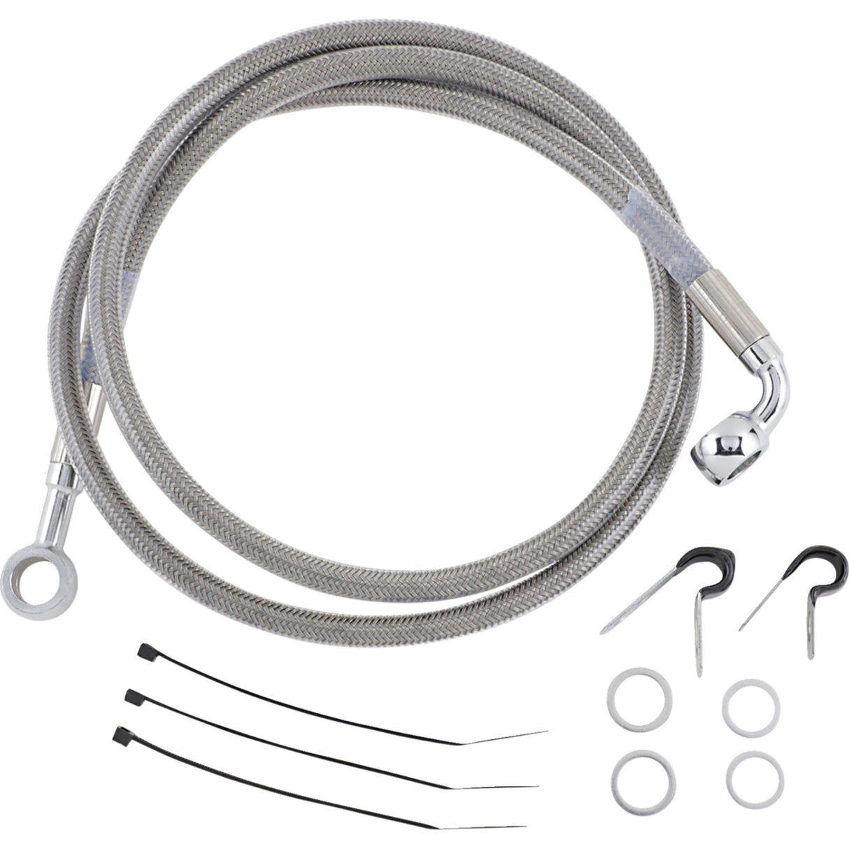 Drag Specialties Brake Line - 1204-2750 For Harley Softail 1987-1999