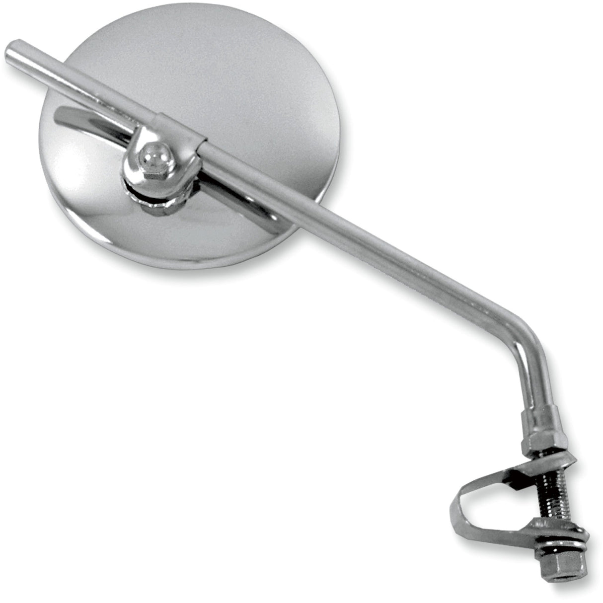 Emgo Universal Clamp-On Mirror — Round Side View Round 9" Stem Chrome Each Universal