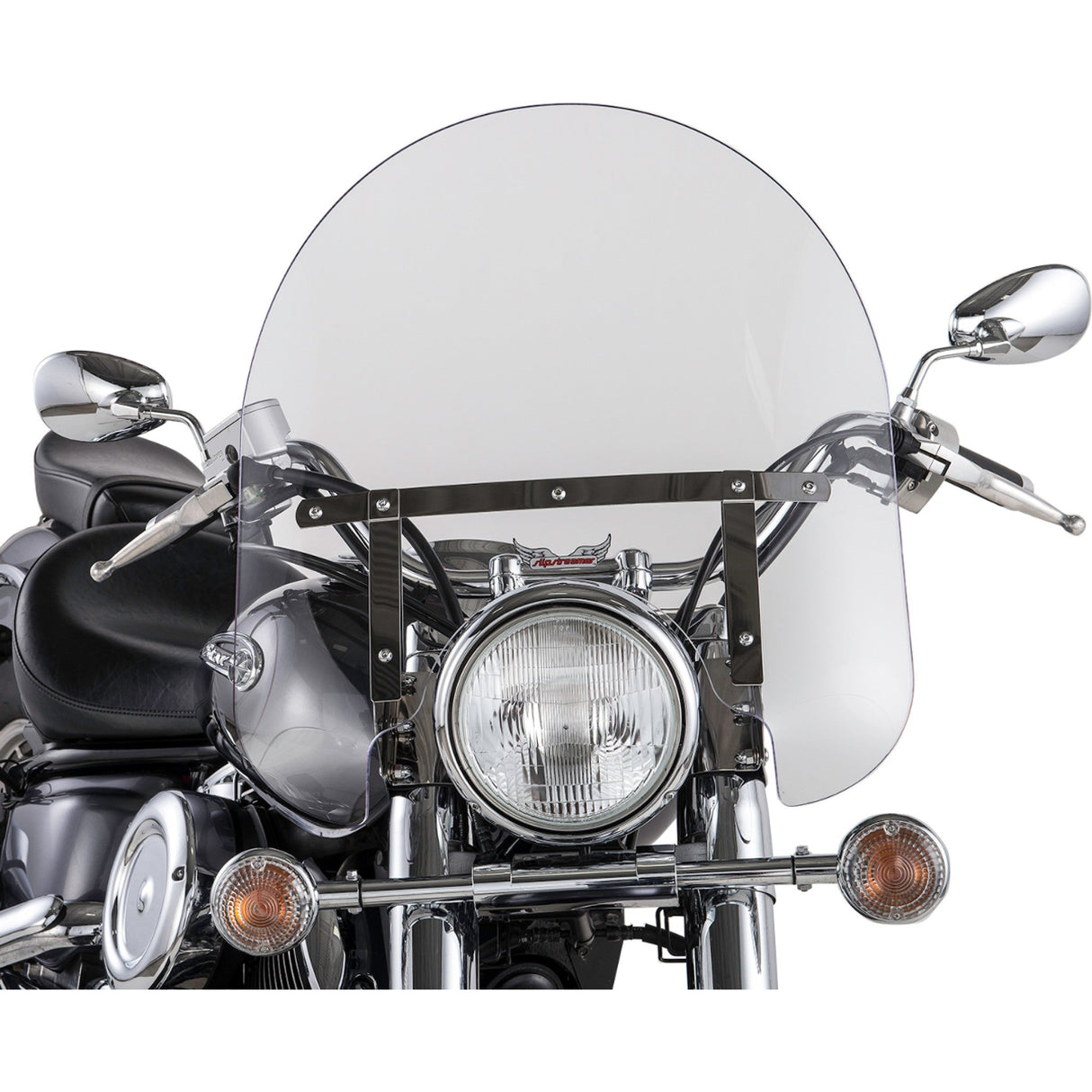 Slipstreamer SS-30 Classic Windshield — Standard 17" Standard Clear - SS-30-17CQ For Harley Motorcycles 1998-2024 | Honda Motorcycles 2001-2024