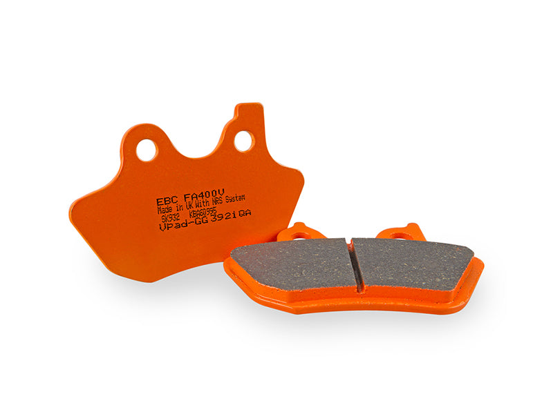 EBC Powersports Flhtcutg Tri Glide Ultra Classic Rear Right Semi-Sintered V Brake Pads - FA605/4V For Harley Touring 2009-2013
