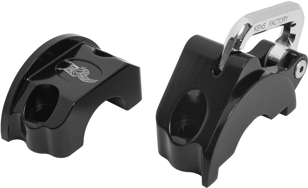 Kens Factory NL Lock & Perch Black BT ` - KFL-10 For Harley Motorcycles 1984-2021