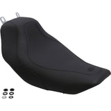 Mustang Tripper™ Solo Seat Without Backrest Stitched Black - 76350 For Harley Touring 1997-2007