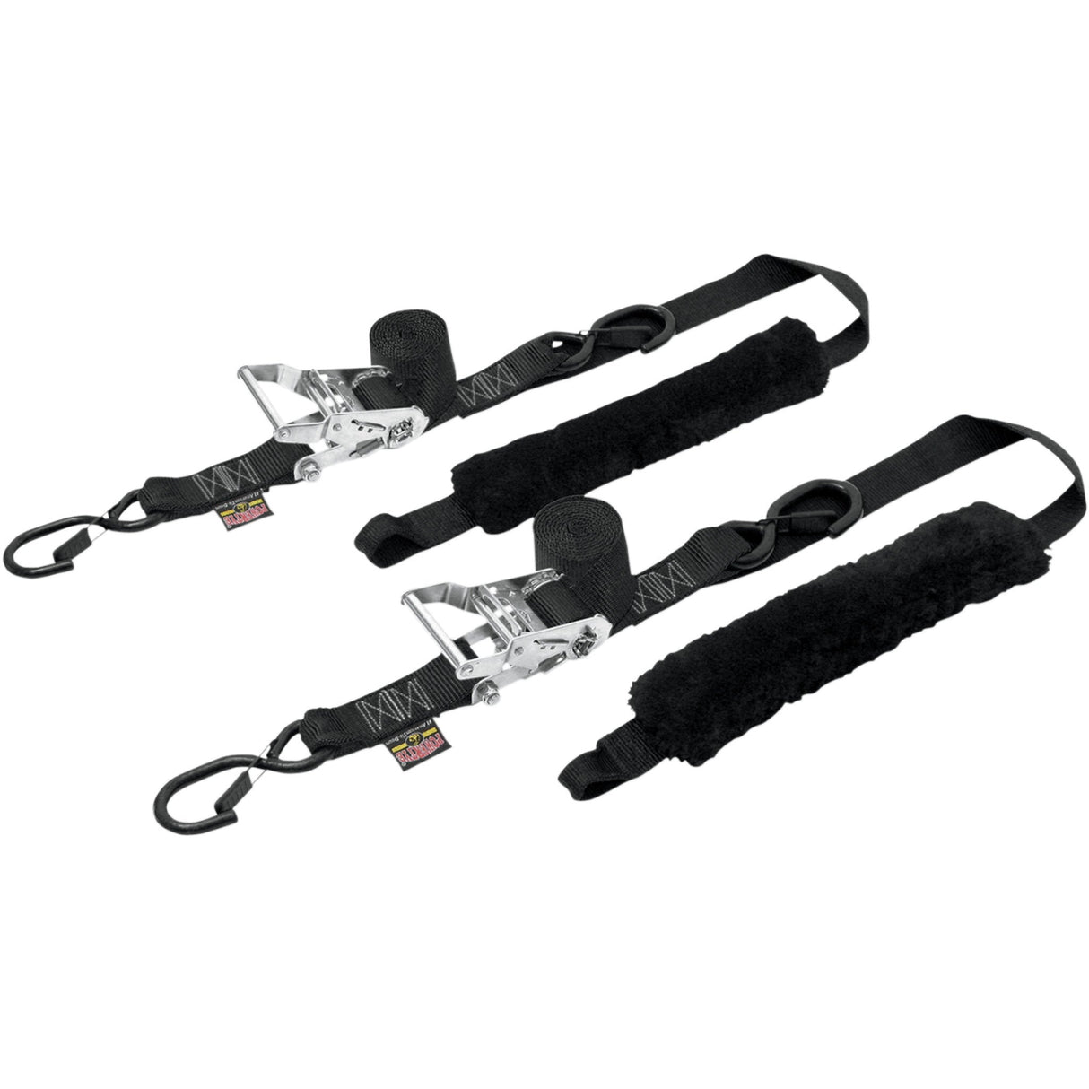 POWERTYE MFG. 3920-0173 30622-S 1-1/2" Fat Strap Deluxe Tie-Downs Deluxe Ratchet Tie-Downs - 1-1/2" x 6-1/2' - Black