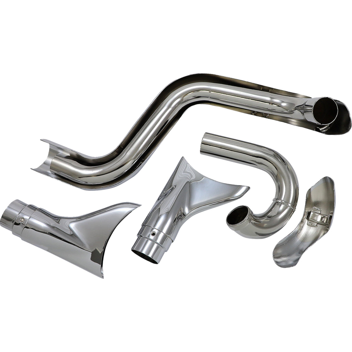 COBRA 1800-1754 6987 Bad Hombre Dual Exhaust System - True Dual Exhaust - Fishtail - '97-'06 Softail