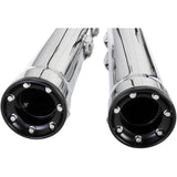 Cobra Slip-On Mufflers With Race Pro Tips 3" Chrome - 6054 For Harley Softail 2000-2006