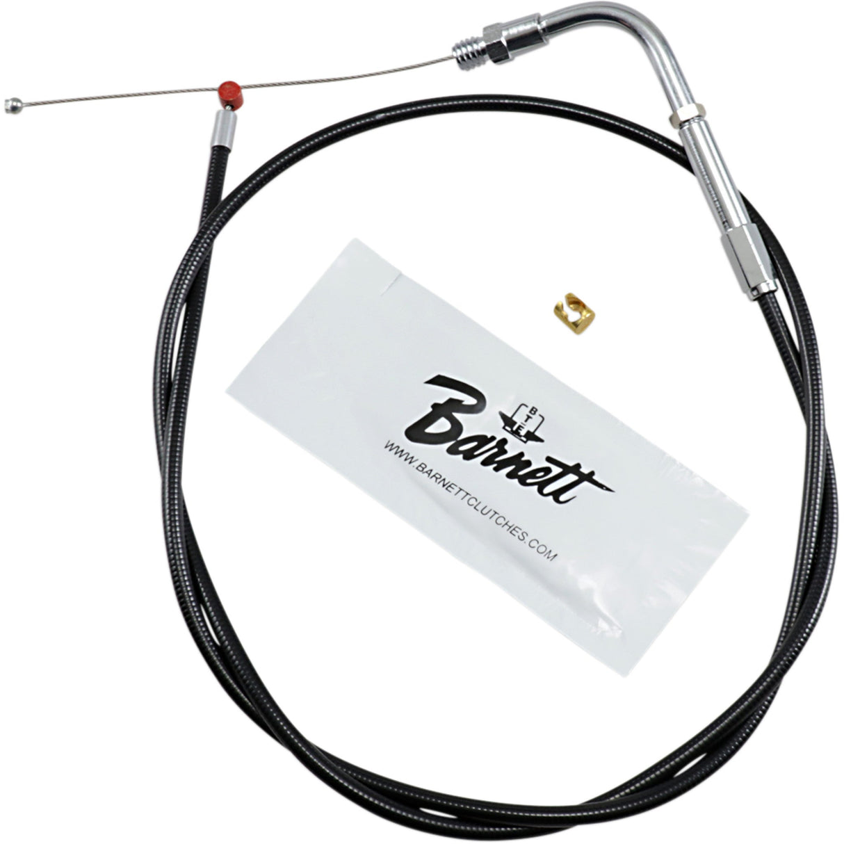 Barnett Black Vinyl Throttle Idle Cable 35" Length - 101-30-30002 For Harley Softail Springer 1990-1995