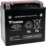 Yuasa Battery YUAM3RH4L Yuasa YTX14L-BS Maintenance Free AGM 12-Volt Battery W/bottle