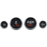 Dakota Digital Four-Gauge MLX Series Kit Chrome Bezel - MLX-8404 For Harley Touring 2004-2013