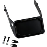 CYCLE VISIONS 2030-0945 CV4651B Curved License Plate Frame and Mount with License Plate Light LP Plate Frame & Mount with Signals - FXDWG - Black