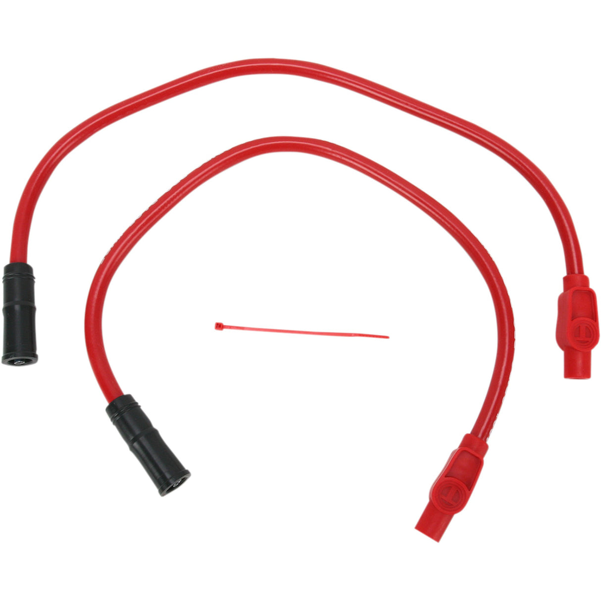 Sumax 409 Pro Race Custom-Fit Spark Plug Wire Kit 10.4 Mm Black Red - 40234 For Harley Motorcycles 1999-2008