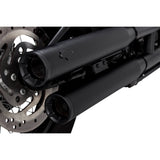 Vance & Hines Eliminator 300 Slip-On Mufflers Black - 46312 For Harley Softail 2018-2025