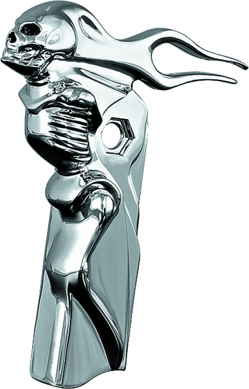 Kuryakyn Zombie Front Shift Arm Cover Chrome - 1054 For Harley Touring 1982-2016