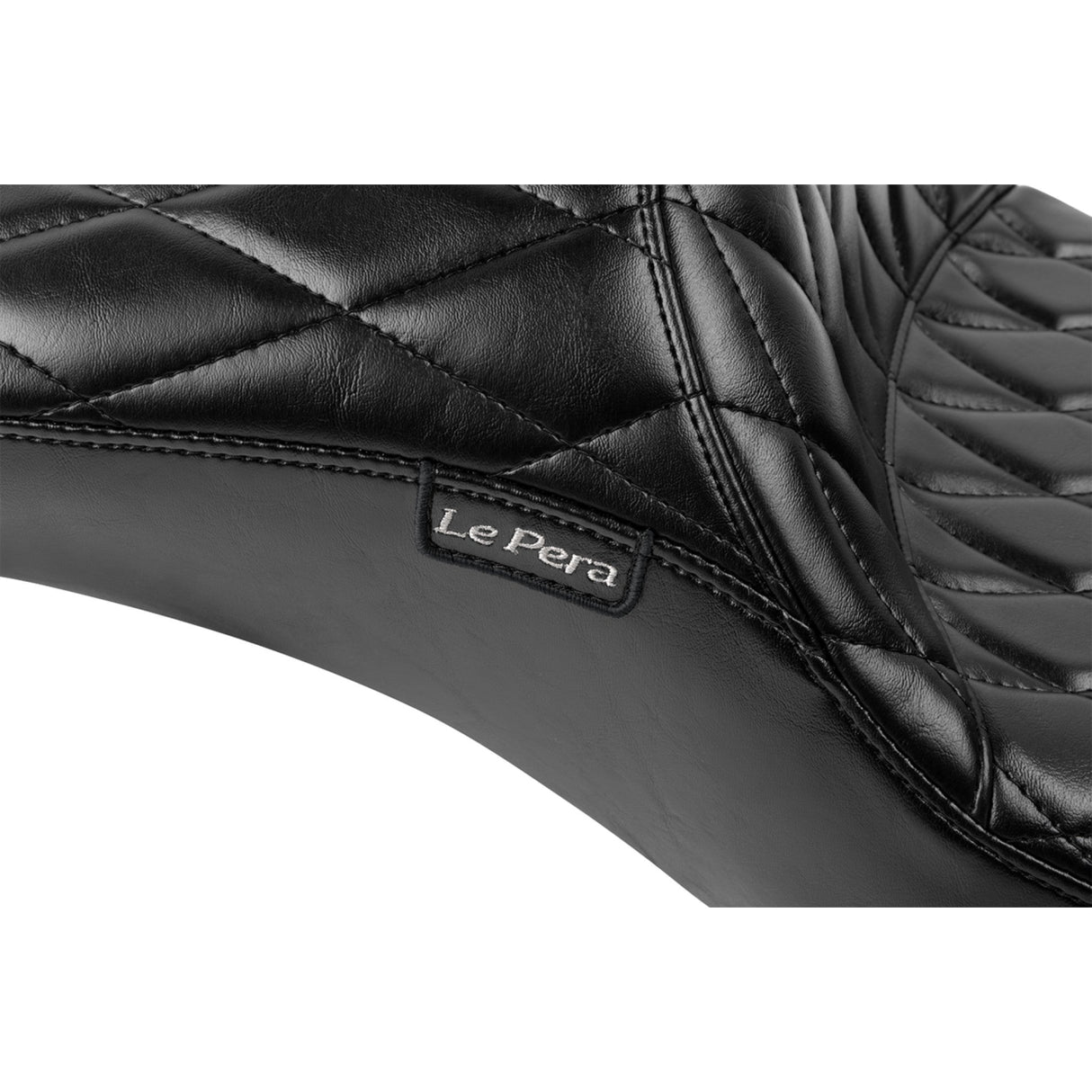 LePera Maverick Daddy Long Legs Seat Without Backrest Diamond Stitched - LV-957DLDM For Harley Touring 2023-2026