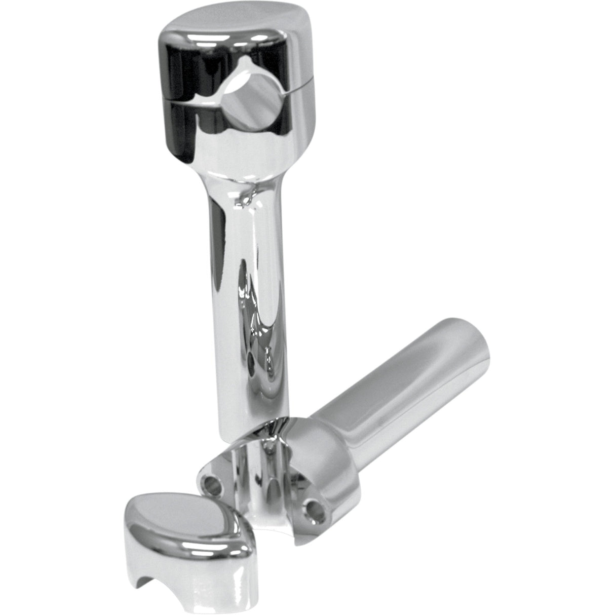 LA Choppers Hefty Smooth Handlebar Risers For 1-1/4" Handlebars 6" Chrome - LA-7406-06 For Suzuki Motorcycles 1999-2019 | Yamaha Motorcycles 1998-2017