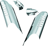 Kuryakyn Lower Leg Deflector Shields Chrome - 7768 For Harley Touring 2000-2013