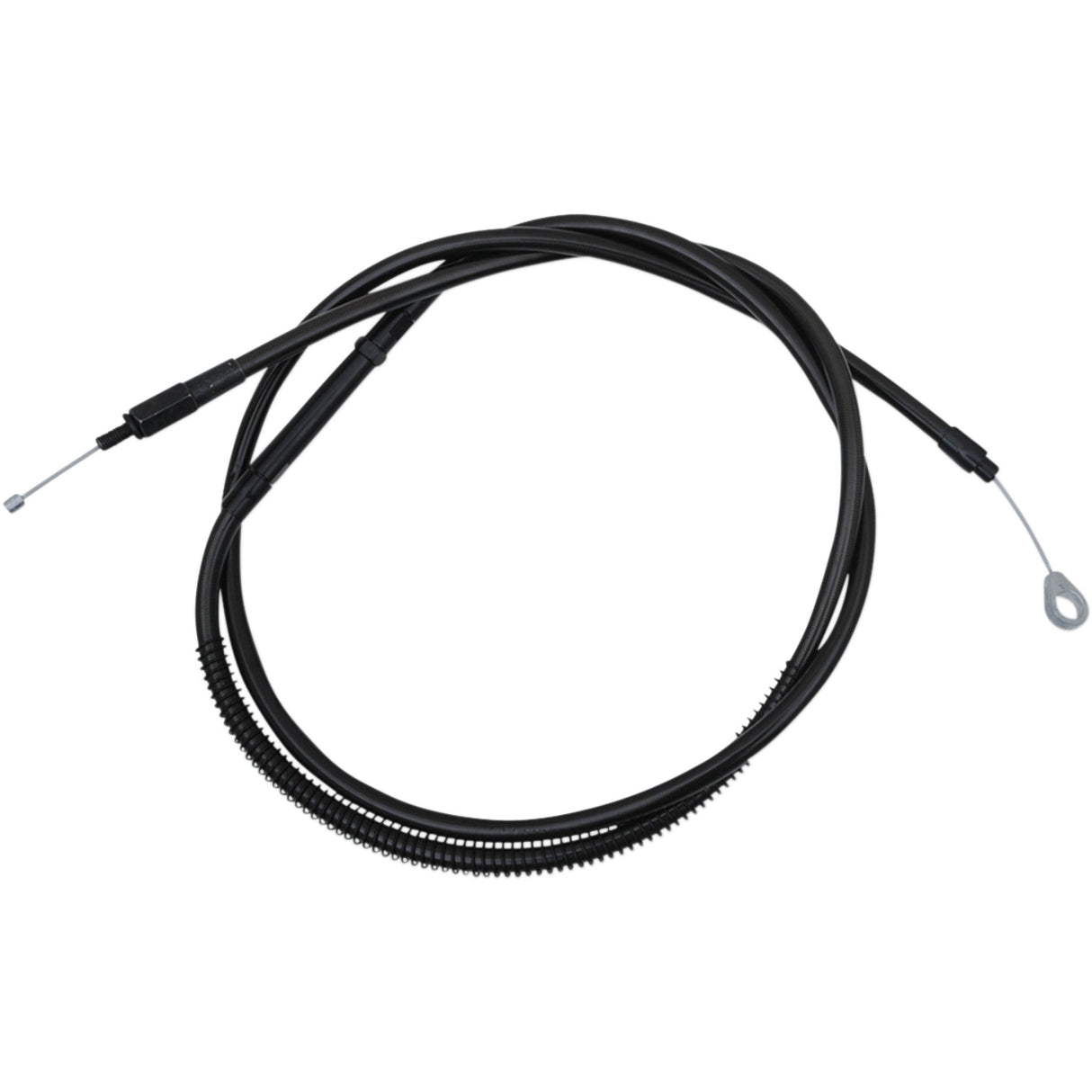 LA Choppers Midnight Braided Clutch Cable 15"-17" Ape Hanger Handlebars - LA-8152C16M For Harley Softail 2018-2022