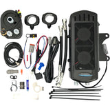 Ultracool Side Mount Oil Cooler With Fan Kit Gloss Black FXR Touring - SMT-1G For Harley Motorcycles 1984-2008