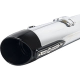 S&S Cycle 4" Broadhead Slip-On Mufflers Slash Cut Chrome - 550-1076 For Indian 2014-2022