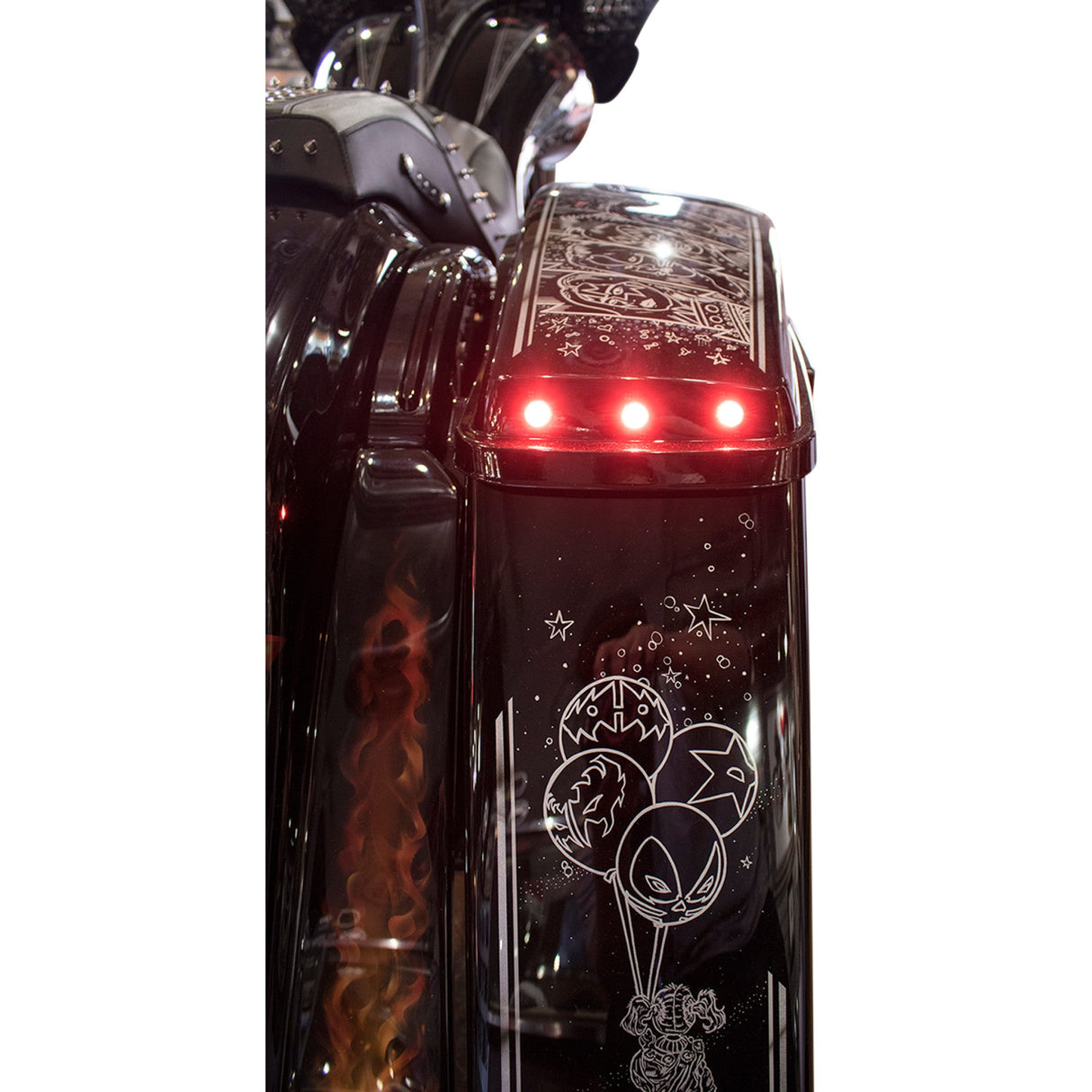 PAUL YAFFE BAGGER NATION 2040-2285 PYO:BOLTS-BRK-B Lightning BoltZ Red LEDs - Super Bright Red LED - Black