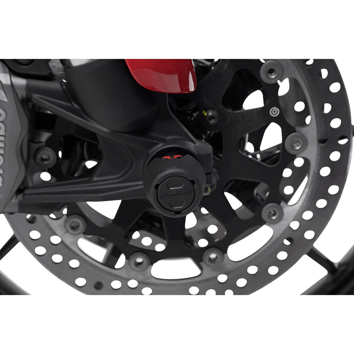 SW-MOTECH 0505-2266 STP.22.176.10600/B Front Axle Slider Axle Sliders - Front - Set - Ducati